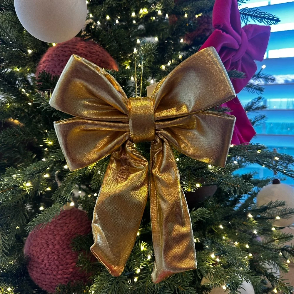Target wondershop Metallic gold bow small Christmas Holiday decor